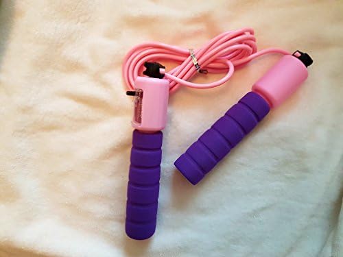 New Purple Skipping Speed Rope Adjustable Weighted Fitness Workout Jumping With Counter …