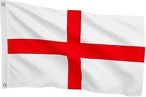 GENERIC Premium England Flag 5x3 FT – Durable St George’s Cross Polyester with Brass Grommets | Outdoor & Indoor British Flag for Football, Events & Home Decor