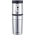 Lepresso Portable Mini Grinding and Coffee Maker With Stainless Steel Mug, Drip Filter, Adjustable Grinding Size, Portable Coffee Machine, 1600 mAh Battery ABS, Ceramic Burr, Stainless Steel Materials