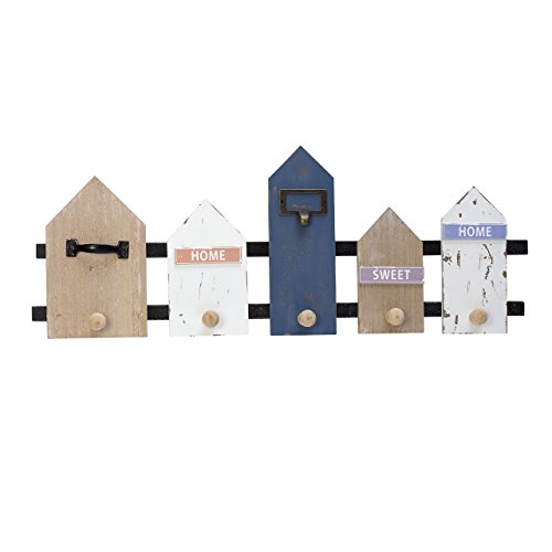 Preisvergleich Produktbild Garderobe Kleiderhaken 60x4x23cm Schlüsselhaken Home sweet Home Used Look