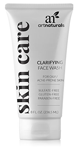 ArtNaturals Clarifying Acne Face Wash - 236 ml - Deep Cleansing and Exfoliation of Blackheads and Pimples - Infused with Cucumber and Aloe for Added Hydration