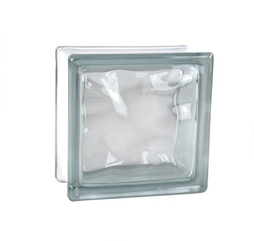 5 pezzi FUCHS vetromattone nuvola trasparente 14,5x14,5x8 cm