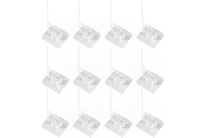 RAMGLYO 12 pezzi protezione bambini animali, antiribaltamento mobili, senza forare, ancoraggio parete, cinghie fissaggio, fissaggio mobili parete, armadi cassettiere (quadrato)