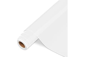 IIMAGINE VINYL Vinilo Adhesivo Blanco - 30,5 cm x 366 cm de Vinilo Permanente Blanco Brillante, Vinilo Blanco para Cricut, Silhouette Cameo, la mayoría de las máquinas de corte