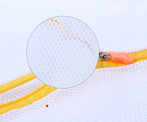 Acxeon 2er Set Wäschenetz Wäschebeutel – Premium Qualität Zweischichtig Waschen Taschen, Wäsche Beutel für Bluse, Strumpfwaren, Strumpf, Unterwäsche, Büstenhalter und Unterwäsche, Travel Laundry Bag (60X50CM – grobe Masche) - 3