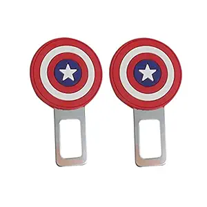 QiisX Set of 2 Car Safety Alarm Stopper Null Insert Seat Belt Buckle Clip for All Cars