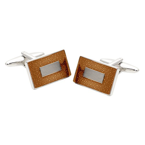Funky Cufflinks~comBurgundy Rectangular Cufflinks with Transparent Funky Bubbles