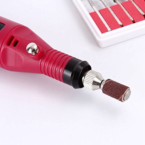 Füller Form Profi Nagelfräser Maniküre Pediküre Set Negelpflege Nagel Feile Elektrische Maschine Gerät(Rot) Beauty Geschenk - 8