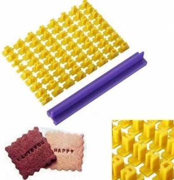 UR Bakeware English Letter Biscuit Cake Cutter Cookie Mould Stamp