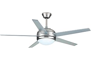 EFFE 6201-VENTILATORE da SOFFITTO (5PALE-132CM, Alluminio)