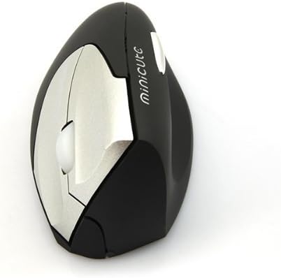 Minicute EZmouse2 2.4G Wireless Vertical Ergonomic Laser Mouse, 400 / 800 /1600DPI, 4 Buttons - right hand