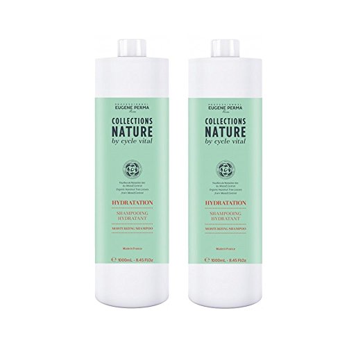 Eugene Perma professionale Shampoo Idratante Collezioni Natura All' Estratto Di Fogli Di Noce Bio 1 L - Set di 2