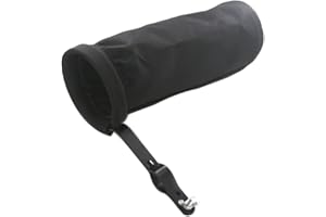 LKJYBG Bolsa cilíndrica para Baquetas, Soporte para Baquetas, Ajustable, 600d, Tela Oxford, Abrazadera de aleación de Aluminio para Soporte de batería Negro