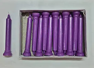 LTYNE Purple Spell Candle Paraffin Wax Candle, Pack of 24, Unscented