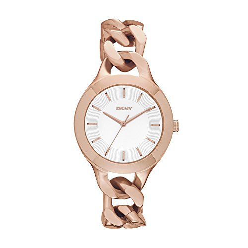DKNY Damen-Armbanduhr Analog Quarz Edelstahl beschichtet NY2218 DKNY Damen-Armbanduhr Analog Quarz Edelstahl beschichtet NY2218