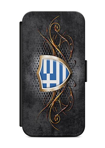Huawei P10 Lite Griechenland Athen V2 Flip Tasche Hülle Case Cover Schutz Handy