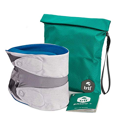 Trtl Pillow Plus - La Primera Almohada de Viaje Totalmente Ajustable - Azul