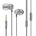 Produktbild UiiSii HM7 3,5-mm In-Ear verwirren-frei Ohrhörer Kopfhörer mit Lautstärkeregler und Mikrofon für iPhone, Samsung, Smartphones, Tablets, Laptops und andere Audiogeräte (Grey)