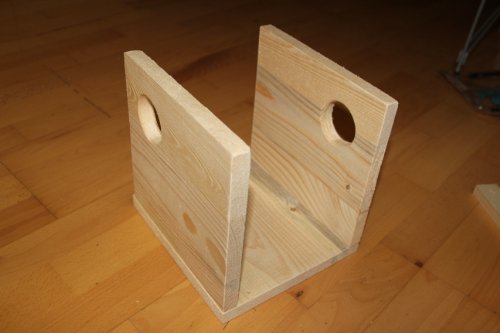 Eichhörnchen-Haus-Bausatz XXXL-(Ei Bausatz)-Eichhörnchenhaus-Bausatz-Nistkasten-Kobel-Holzschindeldach-Vogelhaus - 6