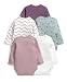 Mamas & Papas Baby-Girls Mamas And Papas 5 Pack Long Sleeve Bodysuit Hedgehog Long Sleeve Set of 5 Bodysuit, Pink, 0-3 Months