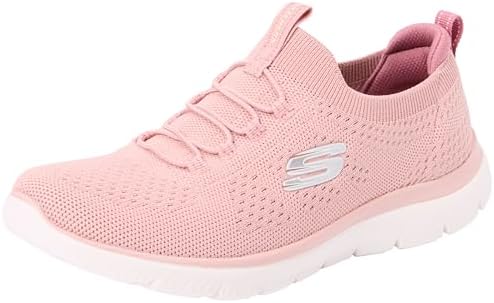 Skechers Donna Summits Top Player Scarpe da Ginnastica, Rose Knit/Mauve Trim, 38 EU