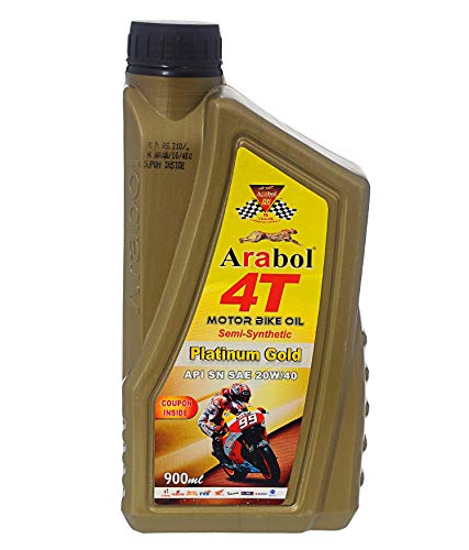 ARABOL 4T Platinum Gold 20W/40 API-SN 900 ML RS.209 (28.00% Off) - Amazon ARABOL 4T Platinum Gold 20W/40 API-SN 900 ML RS.209 (28.00% Off) - Amazon