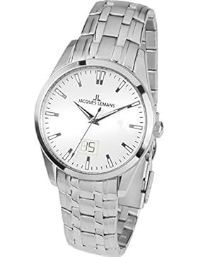 Jacques Lemans Damen-Armbanduhr Liverpool Analog Quarz Edelstahl 1-1828E