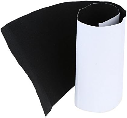 Constructan(TM) 31.89'' 8.66'' Black Waterproof Skateboard Deck Sandpaper Grip Tape Griptape Board Sticker