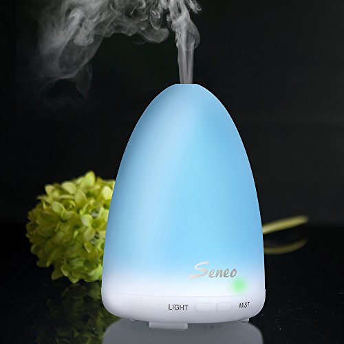 Seneo 100ml Luftbefeuchter, Aroma Diffusor mit 7 Farben LED Lichter - 2