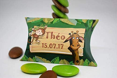 Articles De Fete Zoo Savane 6 Boites Dragees Confiseries Cadeau Bapteme Ou Anniversaire Jungle Ideal Bapteme Garcon Ou Fille Sur Le Theme Animaux Modele Louisa 2 Coloris Animaux Contenant Dragees Jungle Zoo Produits Handmade Lemoncitylive Com
