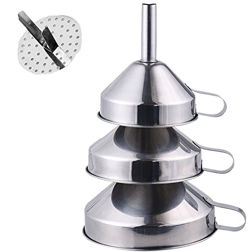FANGXIN 3 pcs Trichter Trichterset Edelstahl Ø 10 cm,12cm,14cm