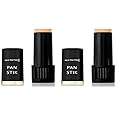 Max Factor Pan Stik Foundation, 013 Nouveau Beige, Full Coverage and Smooth Texture for Dewy Skin Look, 9 g (Pack of 2)
