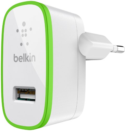 Belkin USB-Ladegerät Netzladegerät (2.1A, 10 Watt, geeignet für iPhone 7/7 Plus, iPhone 6/6s/6 Plus/6s Plus, iPhone SE, iPad Air 2, iPad Pro, Smartphones und Tablets) weiß