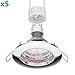 Price comparison product image Parlat LED Recessed Ceiling Spotlight CIRC Chrome GU10 1,7W 140lm Warm White, 5 Pcs