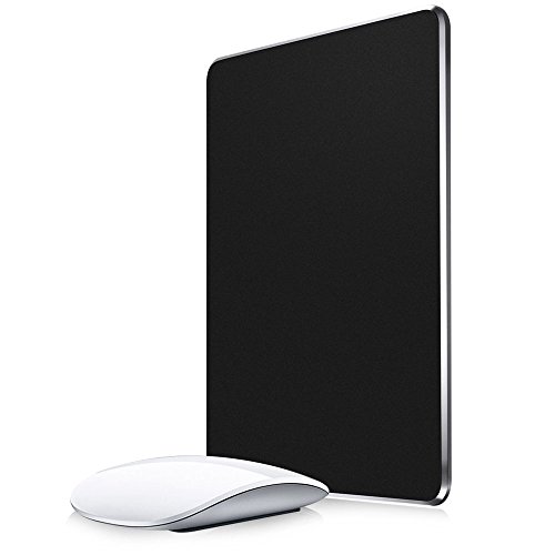 Gaming mauspad, G-i-mall Aluminium Mouse Pad mit Non-slip Rubber Base für Schnelle und genaue Kontrolle (Schwarz, 300 * 240 * 3.5mm) - 3