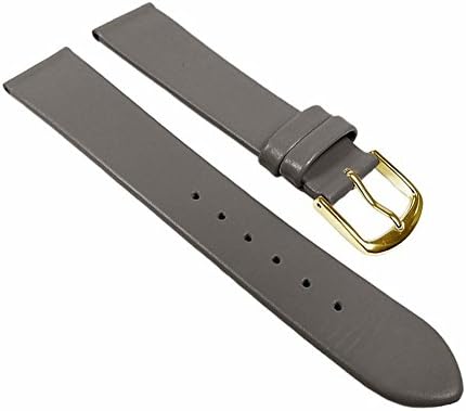Eulit Replacement Band Watch Band Leather Strap Dolly gray 22683G, width:20mm