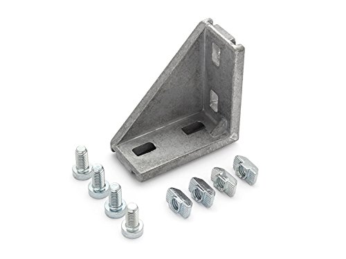 Dold Mechatronik Équerre 30 x 60 Type B Rainure 8 avec kit de fixation, contenu de la livraison = 2 pièces