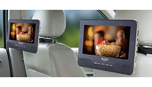 BUSH DVD8791CUK 7" LCD 2 - Twin Screen portable in car DVD Players - Black