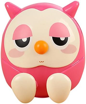 Diadia Owl Multi-function Piggy Bank Saving Coin Box Phone Stand Holder for Phones - a Owl Phone Holder on the Desk,Home Desktop Decoration (Red)