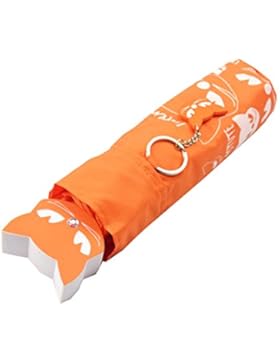 Cat INLOVE Piegate Le Mani Aperte Anti-UV Ombrellone,Orange