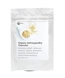 Ashwagandha Capsules Organic, High Strength, KSM66, Ayurveda, Stress & Anxiety Relief, Thyroid & Adrenal Support, 60 Vegan Root Extract Capsules