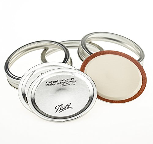 Ball Mason Jar Lids&Bands Wide Mouth/3er Set
