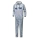Produktbild Amphia - Herbst- und Wintersportbekleidung für Herren - Herren Herbst Winter Hooded Print Sweatshirt Top Hosen Sets Sportanzug Trainingsanzug(Grau,L)