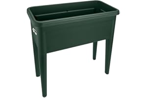 elho Green Basics Grow Table Xxl 75 - Planter for Outdoor & Grow your Own - Ø 75.5 x H 65.1 cm - Green/Leaf Green