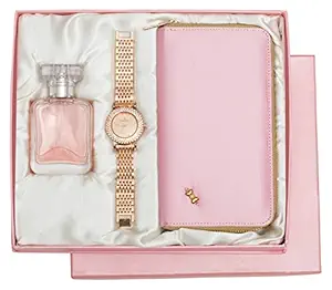 Avighna Womens Clutch, Watch With Perfume (AG-A69_Multicolored)