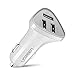 Produktbild UGREEN Auto Ladegerät KFZ Ladegerät 3 Port USB Auto Charger 12V/24V 5.8A Auto Verteiler für Smartphone,Tablet,Handys und GPS usw Weiß