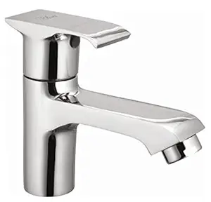 Drizzle Pillar Cock Swift Brass Chrome Plated/Wash Basin Tap/Bathroom Tap/Quarter Turn Tap/Foam Flow Tap