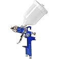 Air-Ga H827 Hvlp Spray Paint Gun With Color Bucket & Tools Nozzle Size 1.4Mm & Cup Capacity 600Ml (Blue)