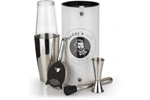 Buddy´s Bar Boston Bar Set de 700 ml, coctelera Boston de Acero Inoxidable Pulido