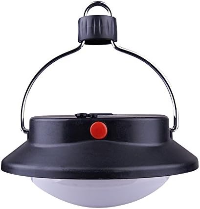 Portable Outdoor Indoor ZKCREATION LED Tent Light Camping Lamp with Lampshade Circle Tent White LightCampsite Hanging Lamp Great Lamp for Hiking, Camping, Patio Umbrella, Car and Outages (Batteries NOT Included)